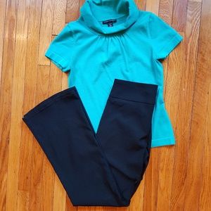 GUESS Stretch bootcut black dress pants/trousers